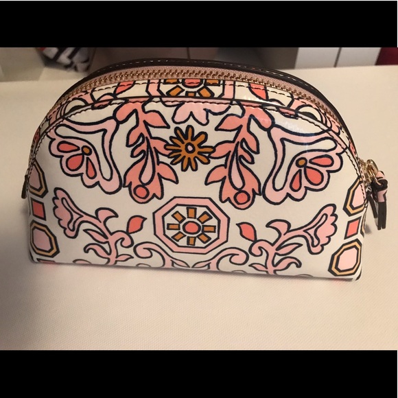 🌸SOLD🌸 Tory Burch Hicks Garden Small Makeup Bag - Picture 3 of 7